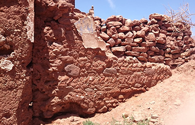 telouet herring bone wall